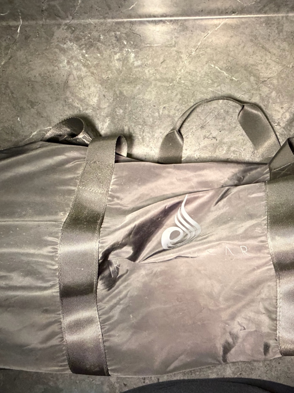 Ryderwear Duffle Bag, black with shiny tonal logo